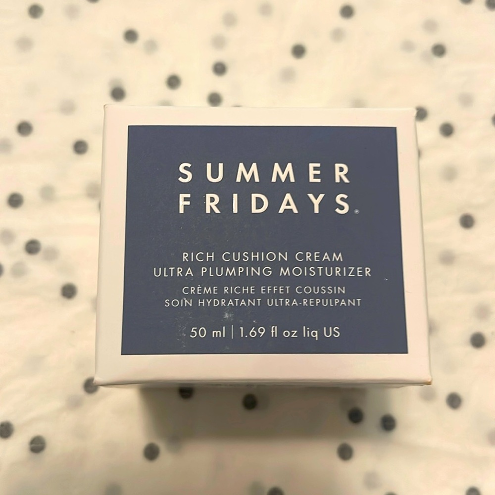 - Summer Fridays rich cushion cream ultra plumping moisturizer 1.69oz. New…